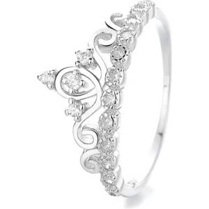 Silenti Jewelry Сребърен пръстен "Принцеса" - 7 - 54.5мм (17.2мм диам. )