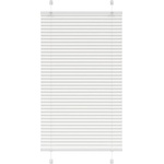 vidaXL Плисирана щора Бяла 75x150 cm Ширина на плата 74, 4 cm Полиестер (4015495)