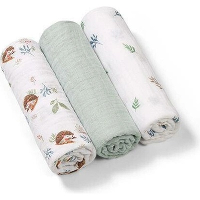 BabyOno Mušelínové Super Soft růžové 70x70 cm Ježek 3 ks