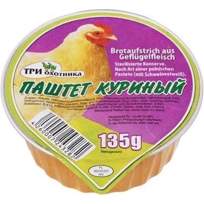 Tri ochotnika Kuřeci paštika 135g