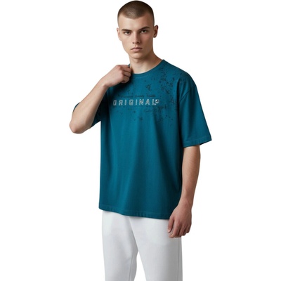 Nova stil pánske nadmerné tričko 100 % bavlna Zdeněk smaragd
