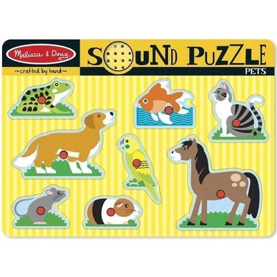 Melissa & Doug Zvukové s úchyty Zvířátka 8 dílků