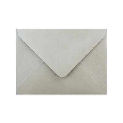 Obálka farebná C6 120g,114x162mm vlhčiace lepenie,perleť.strieborná (bal=5ks)