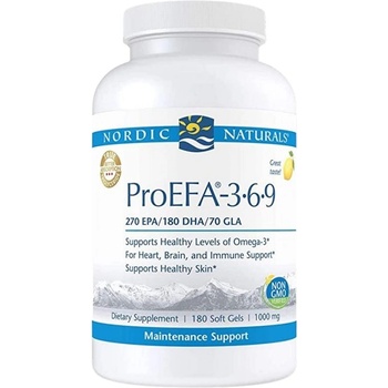 Nordic Naturals ProEFA - Omega 3.6. 9 [180 Гел капсули] Лимон