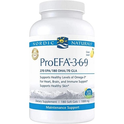 Nordic Naturals ProEFA - Omega 3.6. 9 [180 Гел капсули] Лимон