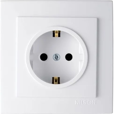NILSON Контакт единичен Nilson Turan бял