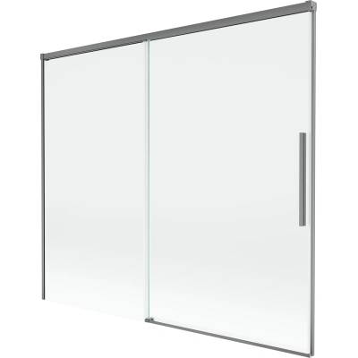 Mexen Rox двоен плъзгащ параван за вана 180 x 150 cm, прозрачен, gun metal - 8C9-180-001-95-00 (8C9-180-001-95-00)