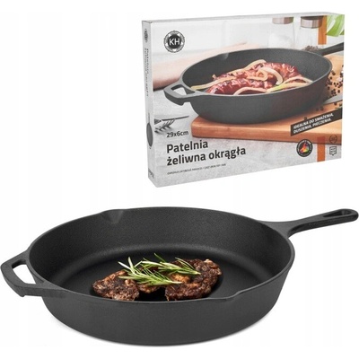 Pánev Konighoffer tradiční litinová kulatá 29 cm černá
