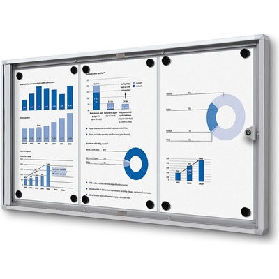 Jansen Display Interiérová vitrína Economy 3xA4 711 x 350 mm – Zboží Živě