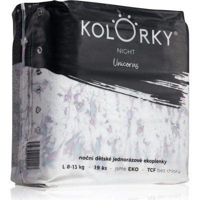 Kolorky Night Unicorn L 8-13 Kg 19 ks