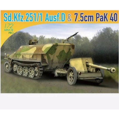 Dragon Sd.Kfz.251/1 Ausf.D with 7.5cm PaK40 1:35