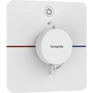 Hansgrohe ShowerSelect Comfort Q Вграден термостатичен смесител за душ с 1 функция, матово бяло (15581700)