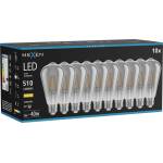 Mexen Vintis 10x крушка с нажежаема жичка LED E27, ST64, 6W, Топла - 2700K, 510 lm, опушена (L152-E27-0627-70x10)