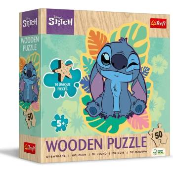 Trefl - Puzzle Happy Stitch wooden - 40 - 99 piese