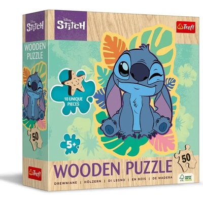 Trefl - Puzzle Happy Stitch wooden - 40 - 99 piese