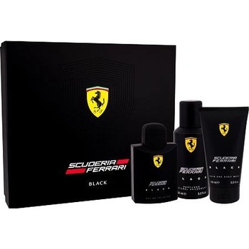 Ferrari Scuderia Ferrari Black pre mužov EDT 125 ml + deospray 150 ml + sprchový gél 150 ml darčeková sada