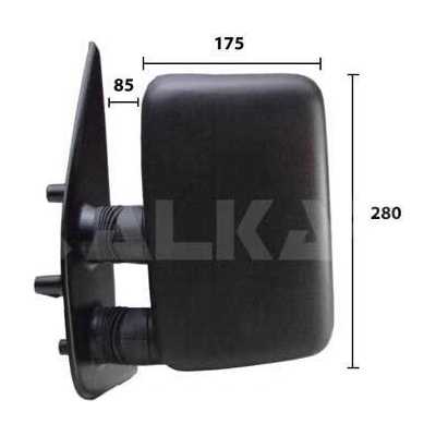 Vonkajżie spätné zrkadlo ALKAR 9250961