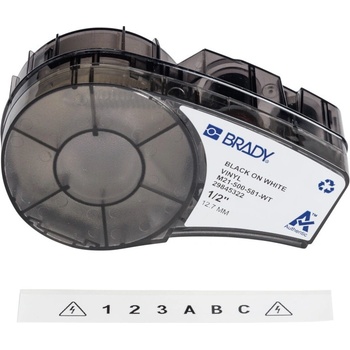 Brady M21-500-581-WT / 152246, 12.70 mm, Vinyl, черно копиране / бял фон (152246)