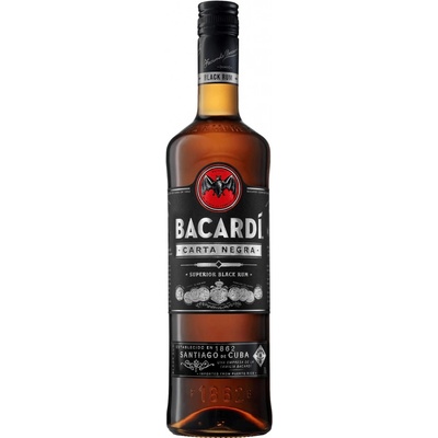 Bacardi Carta Negra 37,5% 0,7 l (čistá fľaša)