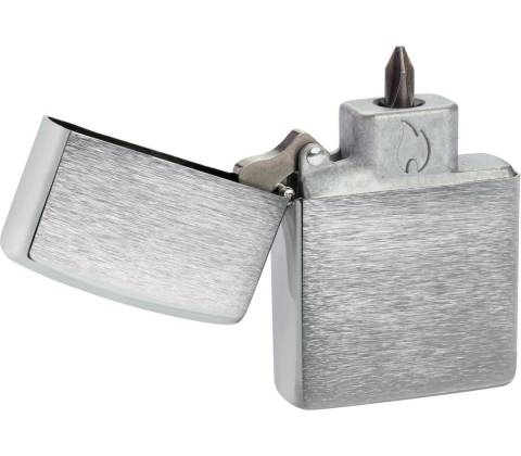 Zippo Brushed Chrome - Bit Safe Insert