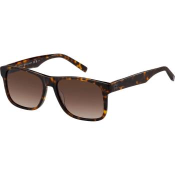 Tommy Hilfiger Слънчеви очила Tommy Hilfiger Men's Rectangular Round Sunglasses - Havana