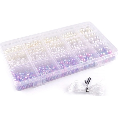 Prima-obchod Sada plastových voskových korálků v boxu, barva mix náhodný – Zboží Dáma