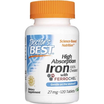 Doctor’s Best High Absorption Iron 27 mg 120 tabliet