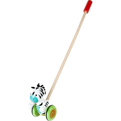 Pino Toys Дървена играчка за бутане Pino - Зебра (7166-7)