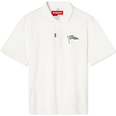 CCM Golf Dámske tričko Polo Solid Blanc