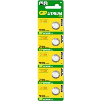 GP Batteries Бутонна клетка cr1616 Литий 5бр gpcr1616-bl5 (gpcr1616-bl5)