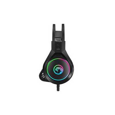 Marvo HG8901, slúchadlá s mikrofónom, ovládanie hlasitosti, čierna, USB