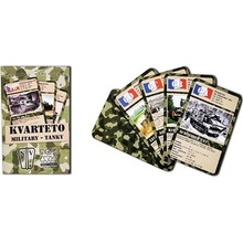 Hrací karty 1884 Kvarteto Military: Tanky