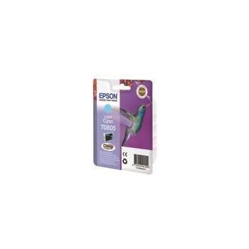 Epson 5LB T0805 ink cartridge light cyan standard capacity 7.4ml 350 pages 1-pack blister without alarm (C13T08054011)