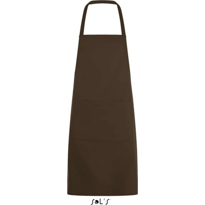 Sol's Dlouhá zástěra s kapsou GRAMERCY čokoládová