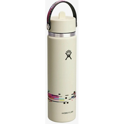 Hydro Flask Wide Flex Straw Cap termoska 710 ml glitch white