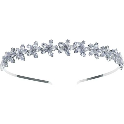 Naishide Jewelry Třpytivá čelenka do vlasů Zirkonový Květ