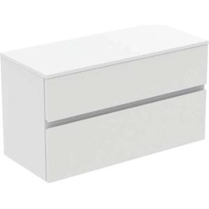 Ideal Standard Finesse - Шкафче за умивалник, 100x44x56 см, 2 чекмеджета, матово бяло E3424Y1 (E3424Y1)