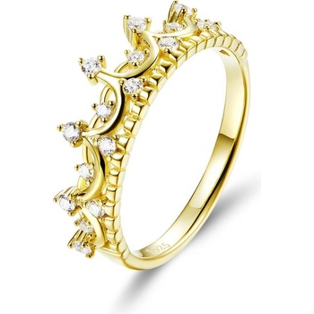 Oivie strieborný prsteň Zlatá korunka 3788