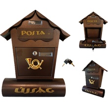 Poštovní schránka, hnědá BX3448_B BOXER