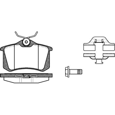 Sada brzdových platničiek kotúčovej brzdy REMSA 0263.03