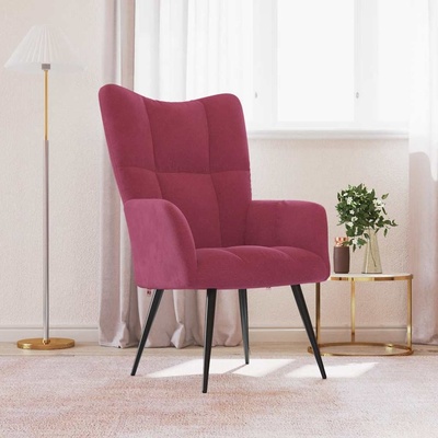 vidaXL 328078 relaxační vínové samet