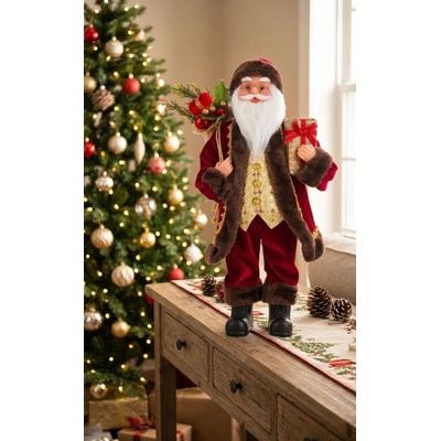 Dekorácia MagicHome Santa s darčekmi, 60 cm