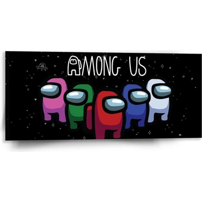 Sablio Obraz AMONG US Černý vesmír - 110x50 cm