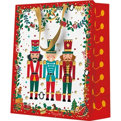 PAW Dárková taška stredne velká - Nutcracker with garlands 20x10x25 cm