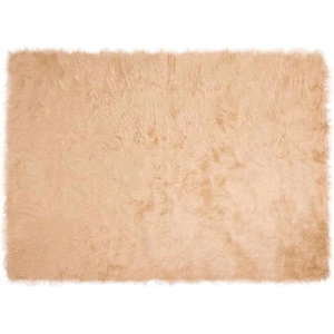 vidaXL Изкуствена овча килим TAFALLA Бежово 160 x 230 cm Полиестер (42021484)