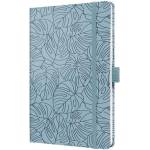 Sigel Jolie Blue Monstera exclusive hardcover lined notebook 135x203 mm (SIJN353)