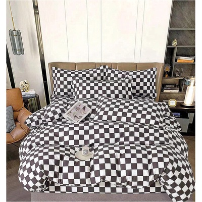 EmonaMall Двулицево спално бельо с ластик EmonaMall, 6 части - Модел S15915 (S15915-66666e)