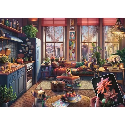 Ravensburger - Puzzle Cozy Boho Studio XL - 500 piese
