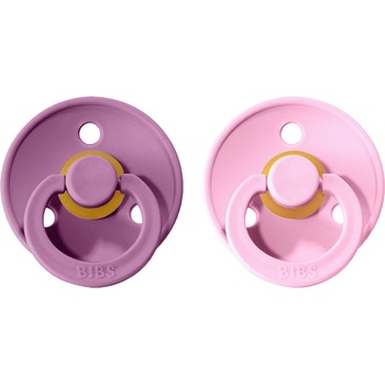 Bibs Colour kaučuk 2ks Lavender Baby Pink
