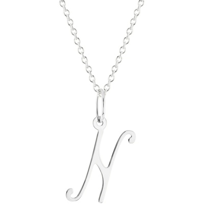 Gemmax Řetízek s písmenem „N“ bílé zlato GUSWN-42911-25841